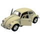 Macheta metalica 1:34 Volkswagen Classical Beetle 1967 , 12 cm, Crem