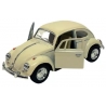 Macheta metalica 1:34 Volkswagen Classical Beetle 1967 , 12 cm, Crem