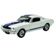 Macheta metalica 1:34 Shelby GT-500, 12 cm, Alb