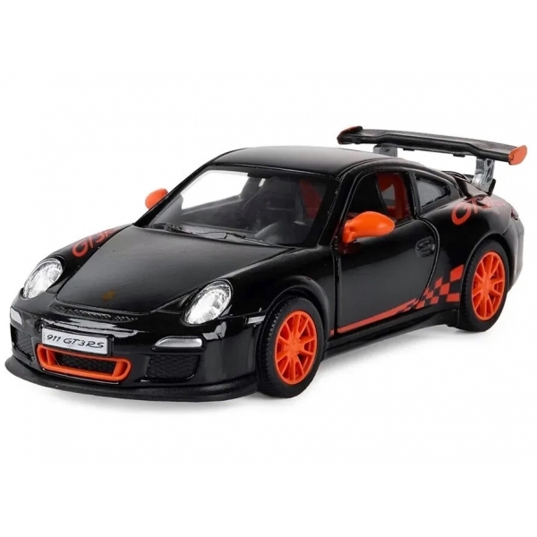 Macheta metalica 1:34 Porsche 911 GT3 RS, 12 cm, Negru