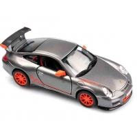 Macheta metalica 1:34 Porsche 911 GT3 RS, 12 cm, Gri
