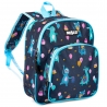 Ghiozdane de gradinita Mesco cu 2 compartimente, Party, Albastru, 32x26x10 cm