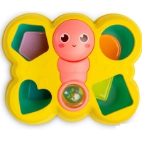 Jucarie educativa pentru bebelusi puzzle cu piese si forme colorate, Fluture