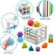 Jucarie de motricitate cub de sortat forme geometrice
