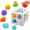 Jucarie de motricitate cub de sortat forme geometrice