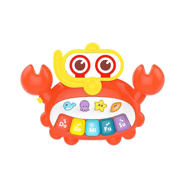 Jucarie interactiva instrument muzical orga in forma de crab Huanger