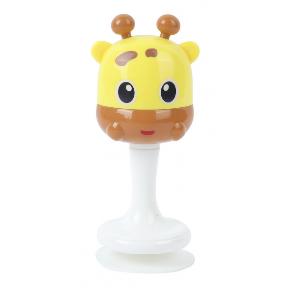Jucarie senzoriala maracas zornaitoare Girafa, 13 cm