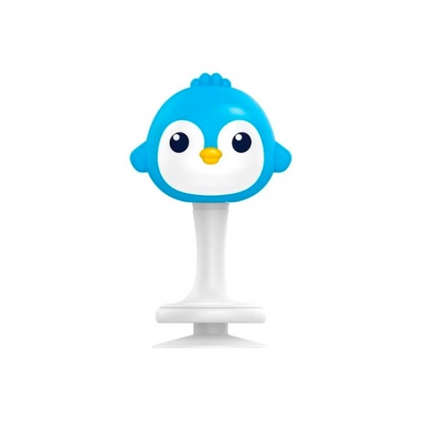 Jucarie senzoriala maracas zornaitoare Pinguin, 12 cm