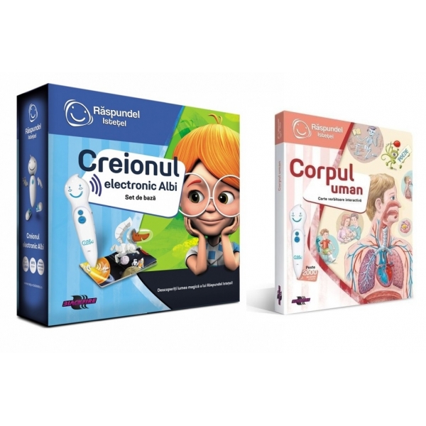 Pachet Creion Raspundel si Carte Corpul uman