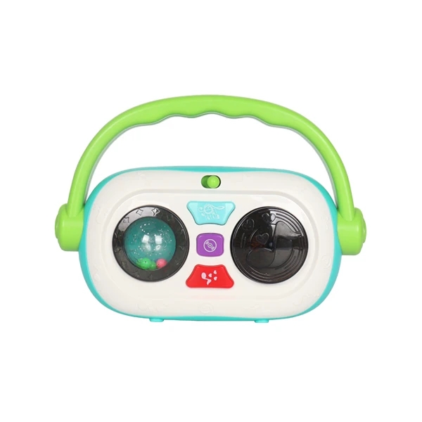 Jucarie interactiva radio cu lumini si sunete, Verde