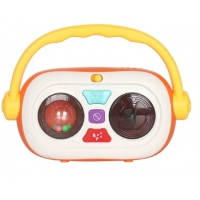 Jucarie interactiva radio cu lumini si sunete, Portocaliu
