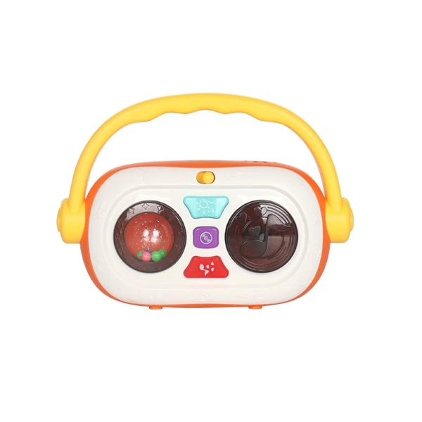 Jucarie interactiva radio cu lumini si sunete, Portocaliu