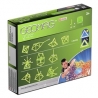 Set de constructie magnetic Geomag Kids Glow, 30 piese