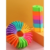 Puzzle pentru copii Fidget Loop, cu funcție de stivuire și bucle de decomprimare, multicolor, 20cm
