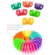 Puzzle pentru copii Fidget Loop, cu funcție de stivuire și bucle de decomprimare, multicolor, 20cm