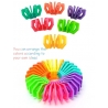 Puzzle pentru copii Fidget Loop, cu funcție de stivuire și bucle de decomprimare, multicolor, 20cm