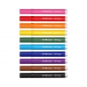 Carioci groase ArtBerry 10 culori cu 3 fise de colorat