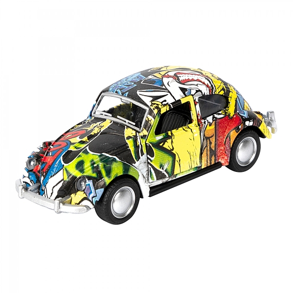 Macheta metalica Graffiti cu pull back 1:34, Toi-Toys