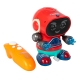 Robot Interactiv cu telecomanda si lumini, Rosu, 18 cm