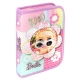 Penar textil 1 fermoar si 2 flapsuri Barbie, 21 x 14 x 3.5 cm