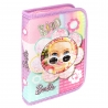 Penar textil 1 fermoar si 2 flapsuri Barbie, 21 x 14 x 3.5 cm