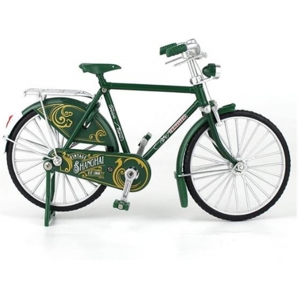Bicicleta metalica 18cm, Verde