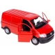 Macheta metalica Welly 1:34 Volkswagen Transporter T6, Rosu