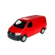 Macheta metalica Welly 1:34 Volkswagen Transporter T6, Rosu