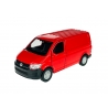 Macheta metalica Welly 1:34 Volkswagen Transporter T6, Rosu