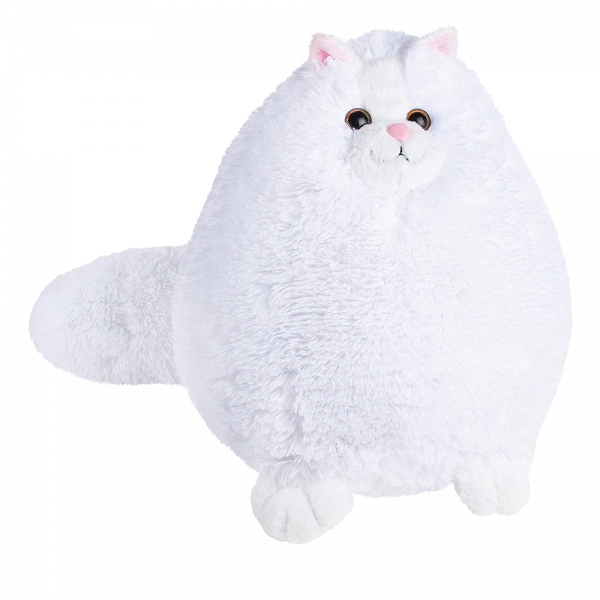 Jucarie de plus, Fancy Plush, Pisica Alba 28cm