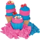 Set nisip kinetic GenioKids 1kg cu forme de modelat