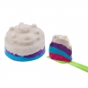 Set nisip kinetic GenioKids 1kg cu forme de modelat