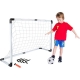 Set 2 mini porti de fotbal cu plasa, minge si pompa 60x40x30 cm