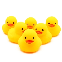 Set 6 ratuste galbene pentru baie , 5.5 cm