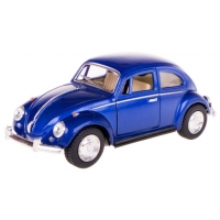 Macheta Metalica 1:34 Kinsmart VW Classical Beetle, Albastru, 12cm