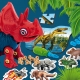 Joc interactiv de stiinta Lisciani, Dino Tricertops