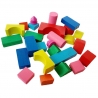 Set cuburi constructii din lemn, 26 piese