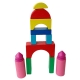Set cuburi constructii din lemn, 26 piese