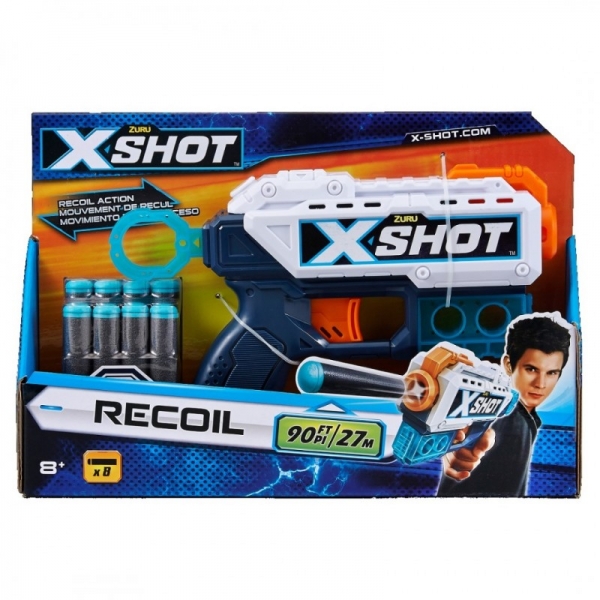 Pistol cu gloante X-Shot Excel Pulse (8 darts)