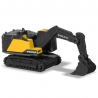 Set masini de constructie Majorette Volvo camion cu remorca, camion basculant, buldozer si excavator