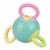Jucarie bebe pentru dentitie, Huanger, bila cu manere, 10.2 x 10.2 x 6 cm