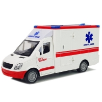 Ambulanta cu lumini si sunete, accesorii incluse, 26 cm x 9 cm x 13 cm