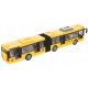 Autobuz articulat cu lumini, sunete si functie de deschidere a usilor, Galben, 43 x 9 x 6 m