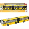 Autobuz articulat cu lumini, sunete si functie de deschidere a usilor, Galben, 43 x 9 x 6 m