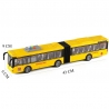 Autobuz articulat cu lumini, sunete si functie de deschidere a usilor, Galben, 43 x 9 x 6 m