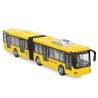 Autobuz articulat cu lumini, sunete si functie de deschidere a usilor, Galben, 43 x 9 x 6 m