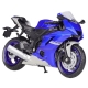Macheta metalica Welly 1:18 - Motocicleta Yamaha YZF-R6, 12cm