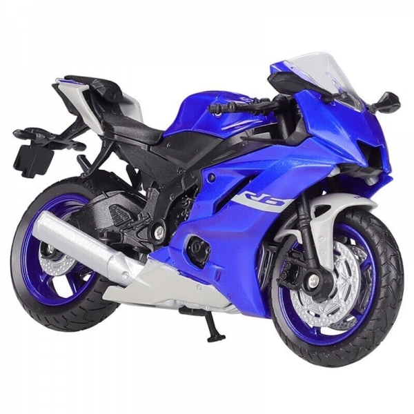 Macheta metalica Welly 1:18 - Motocicleta Yamaha YZF-R6, 12cm