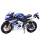 Macheta metalica Welly 1:18 - Motocicleta Suzuki GSX-R750, scara 1:18, 12 cm
