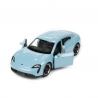 Macheta metalica Welly 1:34 Porsche Taycan, Blue, 12 cm